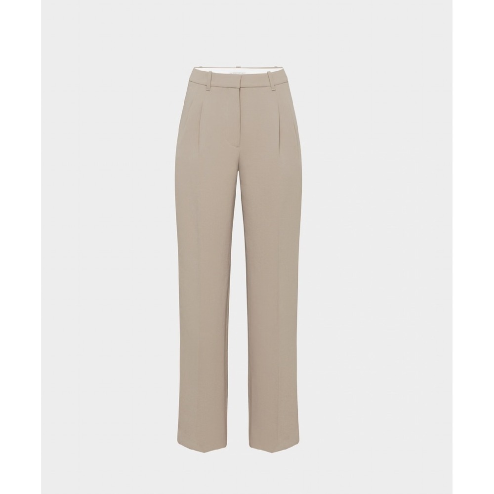 Pendleton Tan Beige Pleated Front Straight Leg Dress Pants Trousers Petite 4